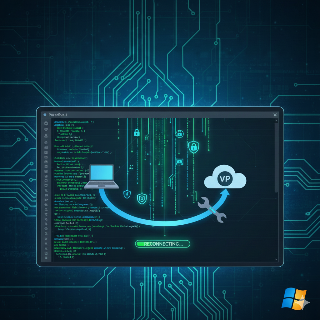 PowerShell: Автоматический мониторинг и переподключение VPN на Windows